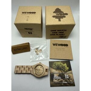 Wewood Ladies Watch A14-232 New Battery 31MM 6.5" With Box